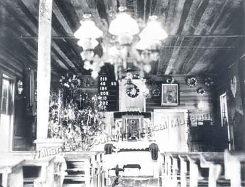 Interior Zion Lutheran Church, Walburg, Texas